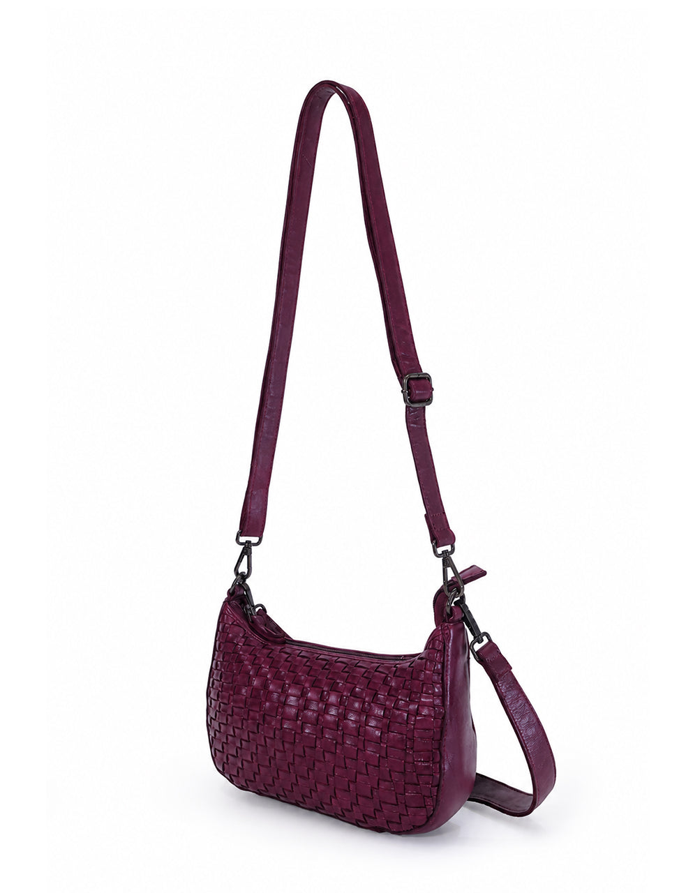 Serenade Sorrento Moon cross body bag in purple, alternate view