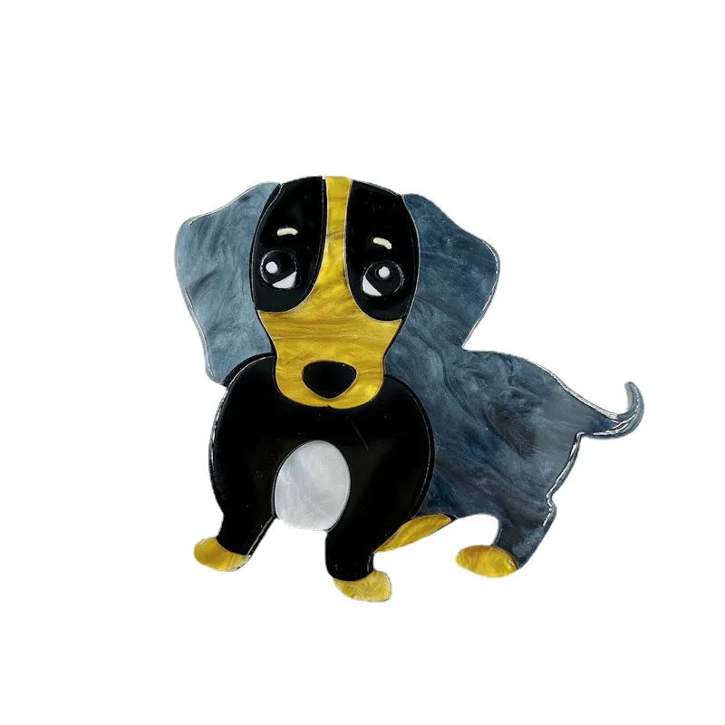 Dachshund Acrylic Brooch