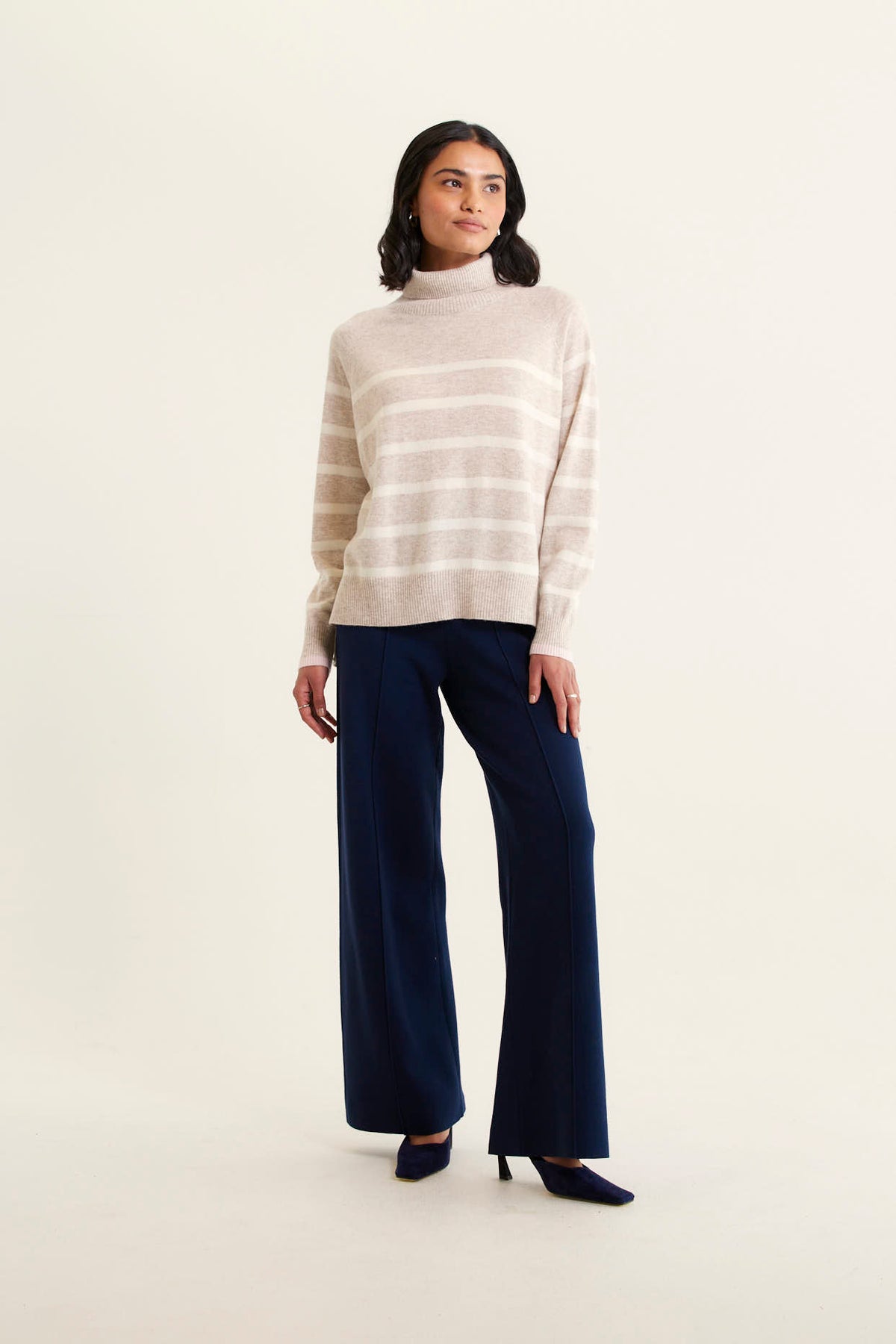 Alessandra Highline Stripe Toastie Polo