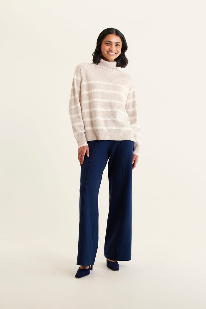 Alessandra Highline Stripe Toastie Polo