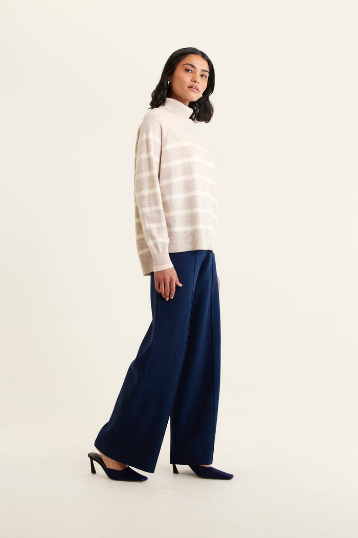 Alessandra Highline Stripe Toastie Polo