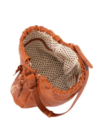 Liv and Milly Alexis bag interior spotted cotton canvas lining zip pocket