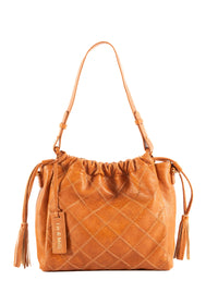 Liv and Milly Alexis tan bag worn crossbody adjustable strap 140cm
