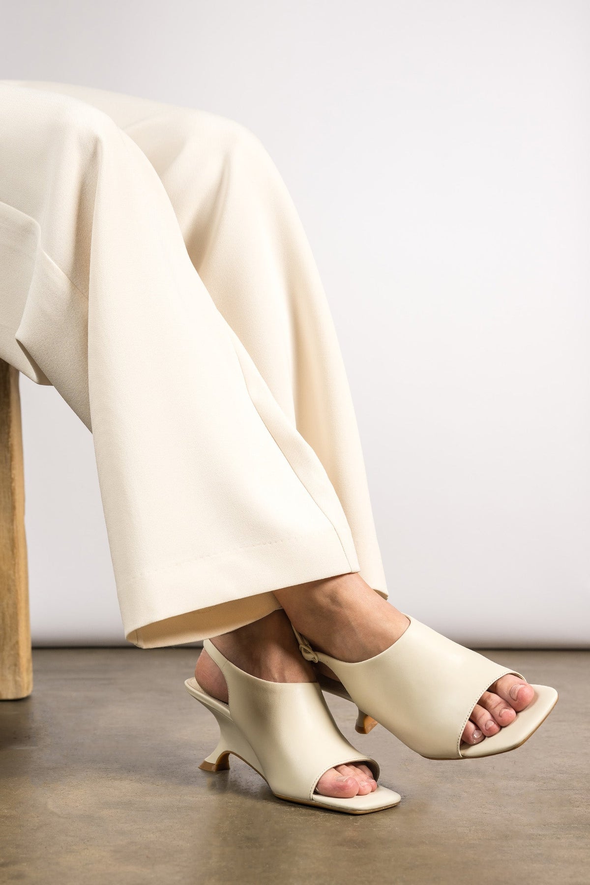 Zoe Kratzmann Dalliance Heel in Parchment - side view