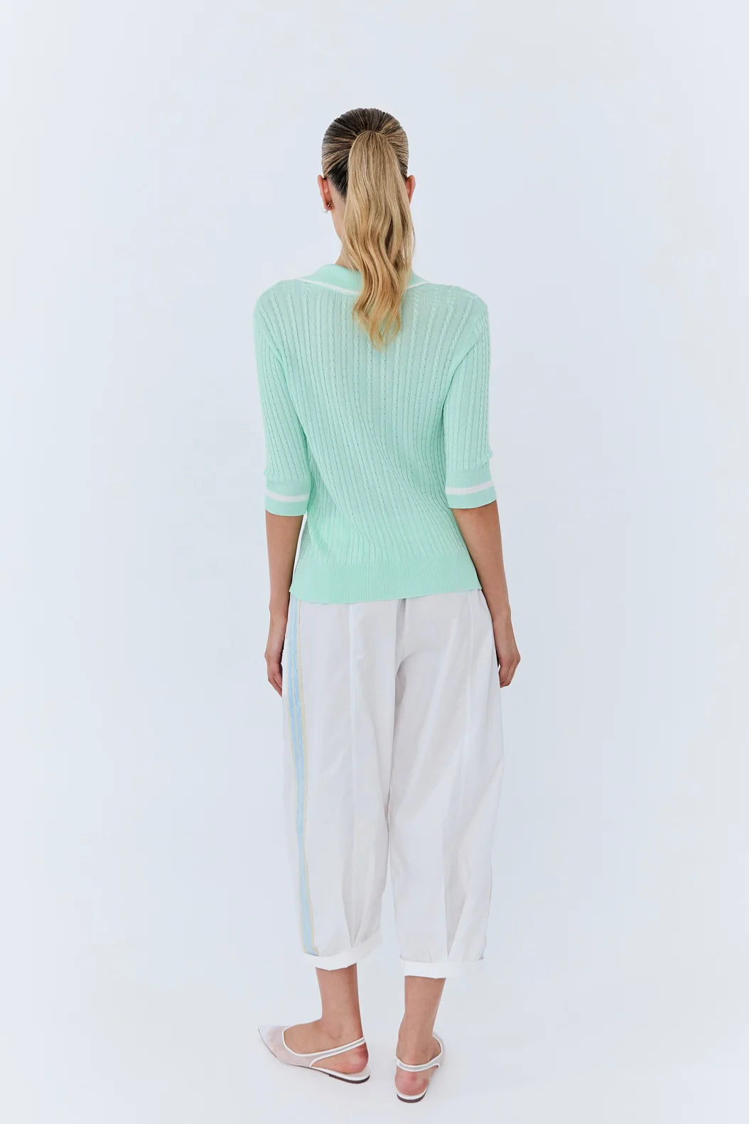 Eder by Anna - Michèle Polo Knit in Mint