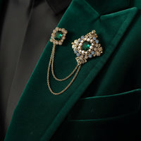Retro Double Pin Brooches