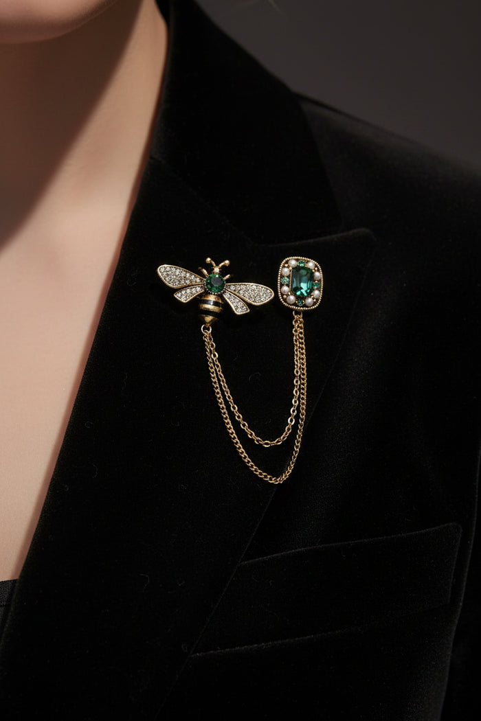 Retro Double Pin Brooches