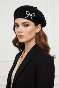 Pearl Wool Blend Beret