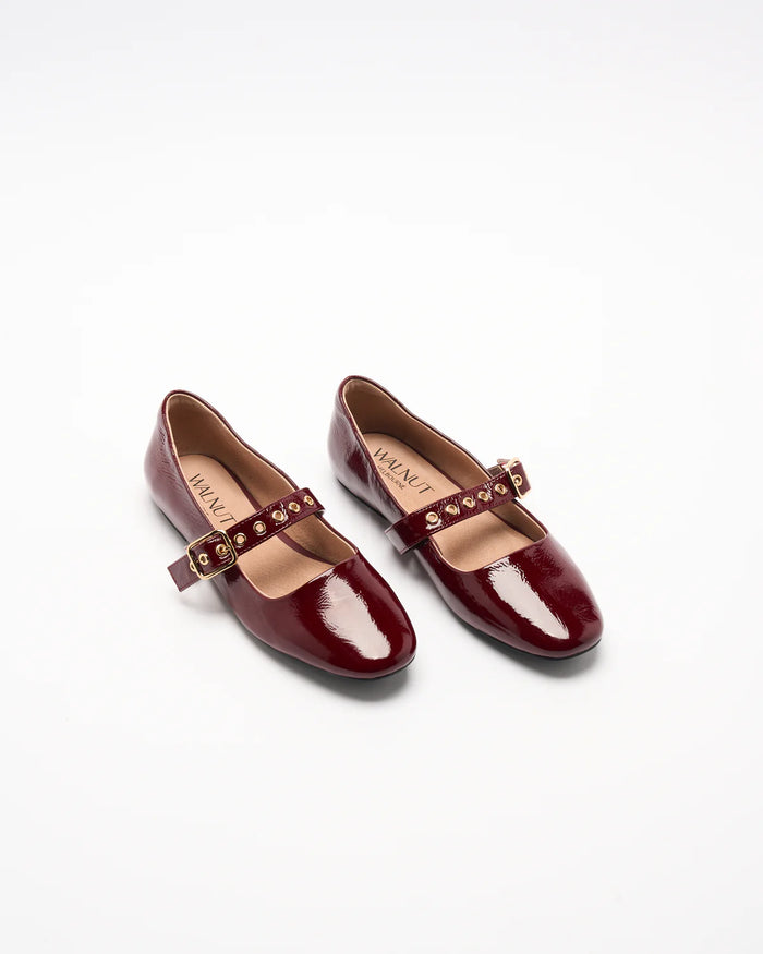 Bianca Leather Ballet - Red Patent