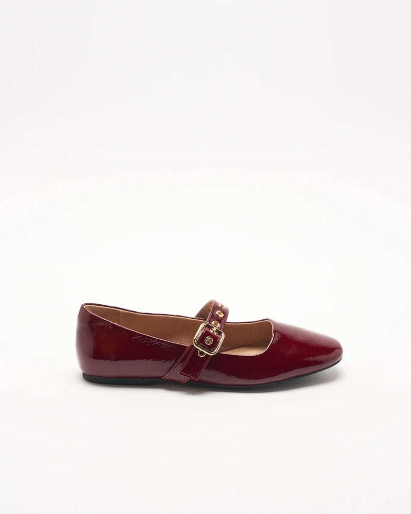 Bianca Leather Ballet - Red Patent