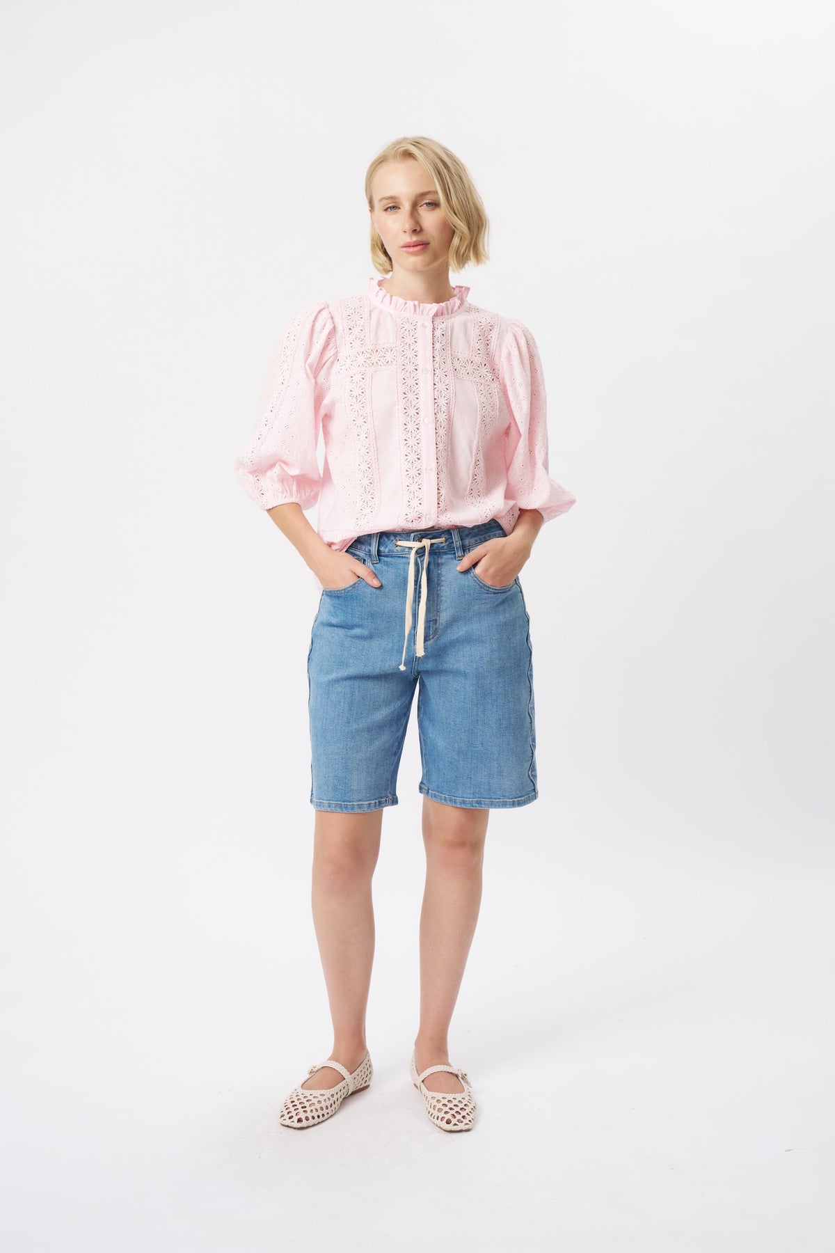 Kireina Bijou Short 70s Blue, side view
