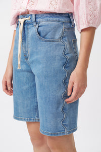 Kireina Bijou Short 70s Blue, back view