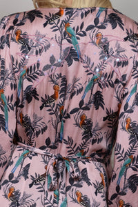 Birds of Paradise Wrap Dress - Blush