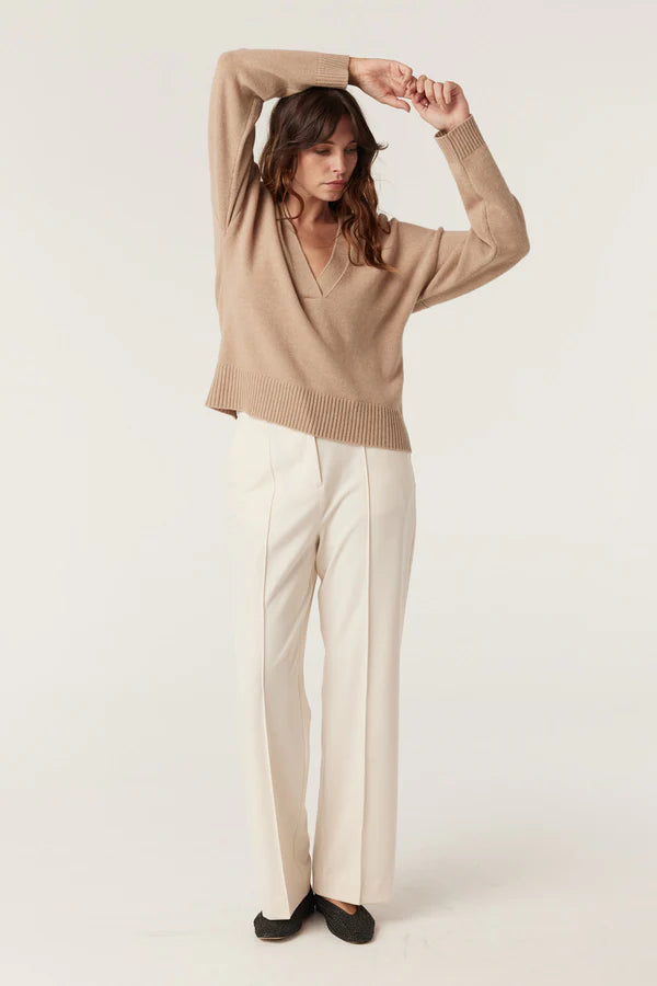 Cable - Cashwool V Jumper
