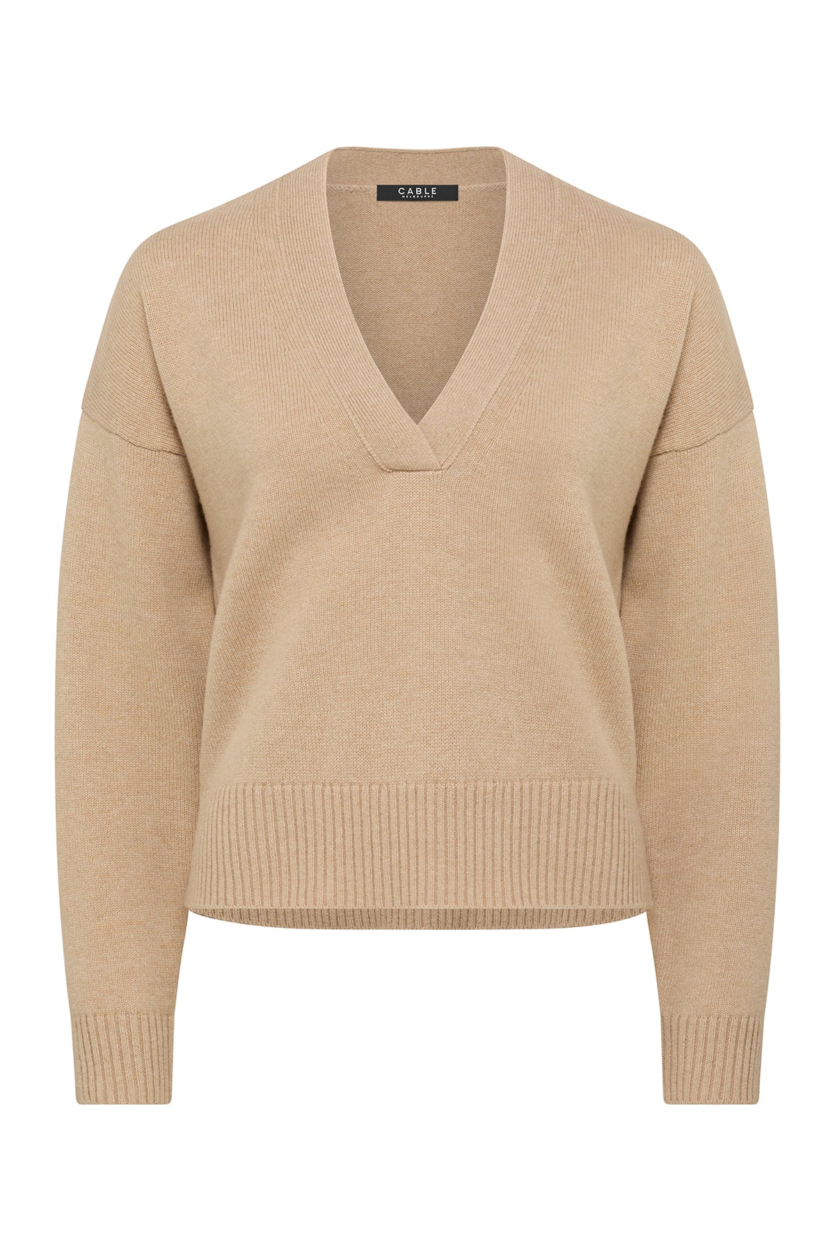 Cable - Cashwool V Jumper