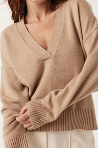 Cable - Cashwool V Jumper