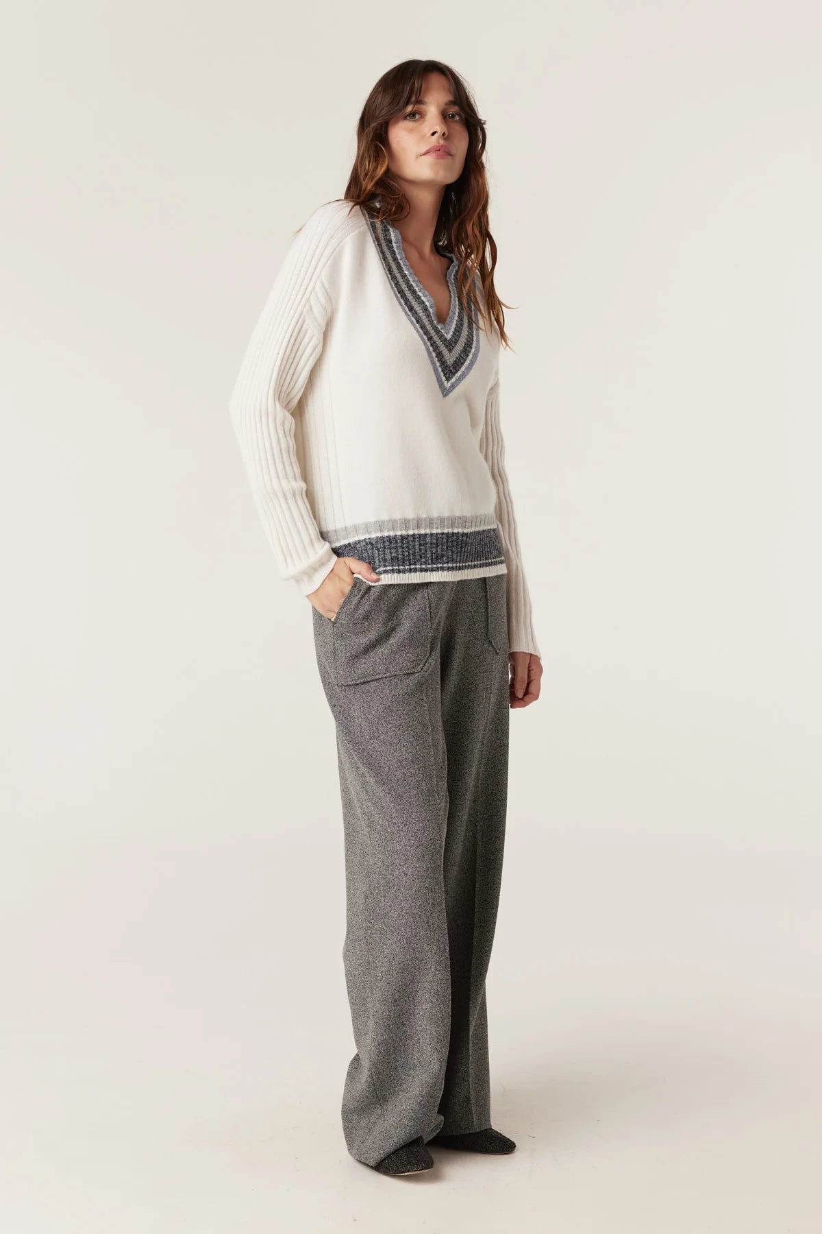 Cable - Cashwool - Varsity Jumper