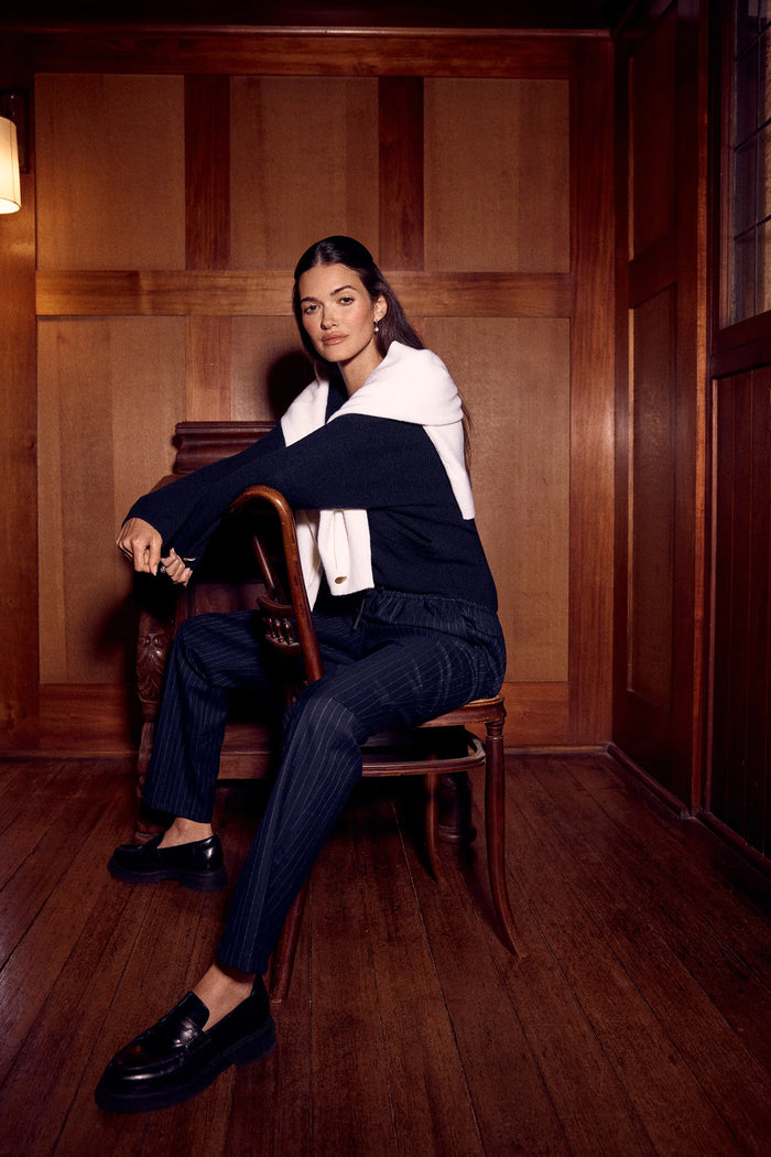 Cable - Vincent Wool Pant - Pinstripe