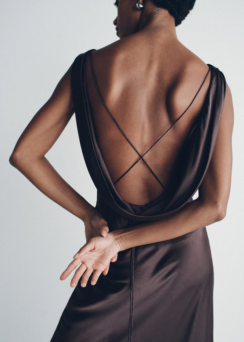 Hansen & Gretel - Clara Bias Dress - Cognac