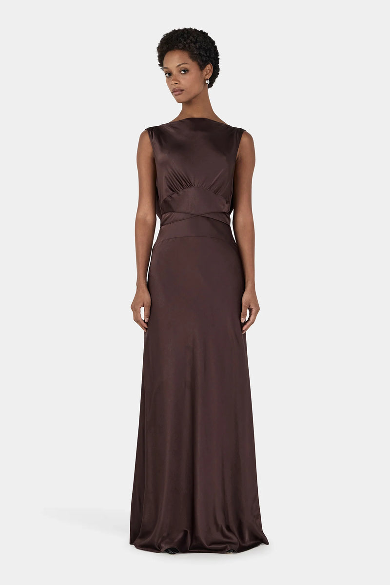 Hansen & Gretel - Clara Bias Dress - Cognac