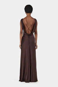 Hansen & Gretel - Clara Bias Dress - Cognac