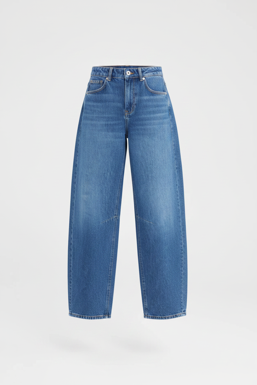 Cup of Joe - Clara balloon Jeans - Mid West Blue
