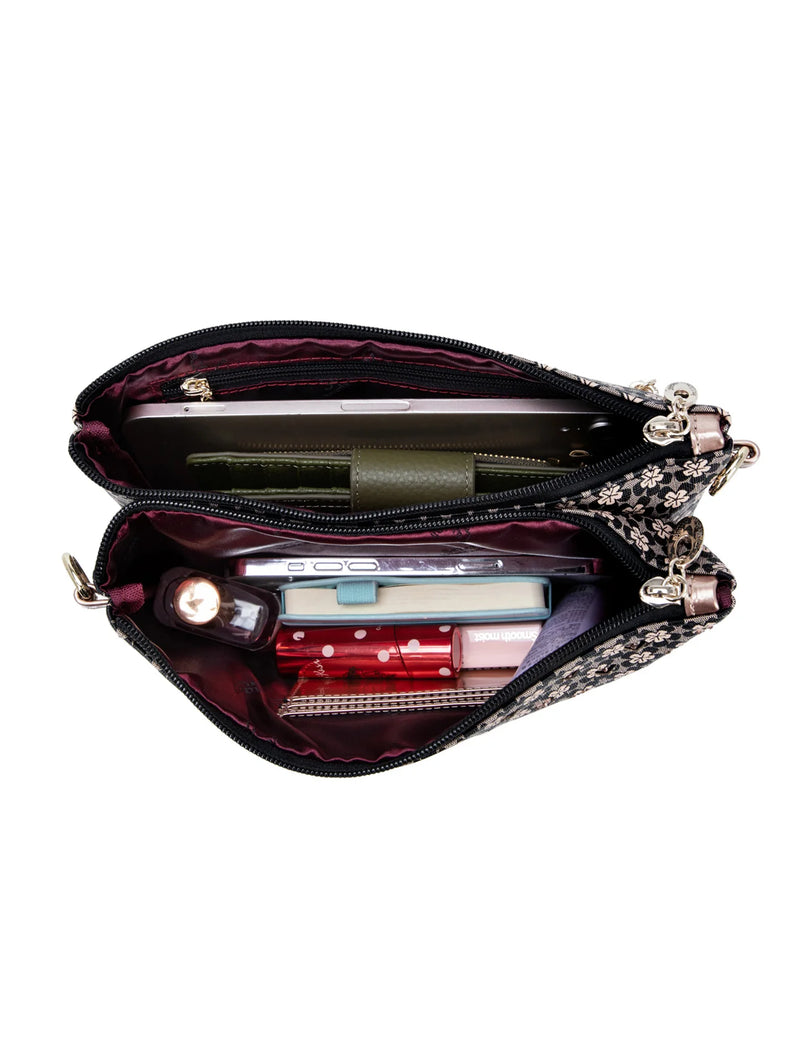 Dylan Vegan Cross Body Bag Black