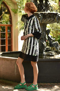 Coop - Stripe When It's Hot Ramie Dress - Olive Branch