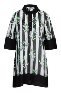 Coop - Stripe When It's Hot Ramie Dress - Olive Branch