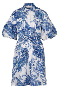 Coop Blue-tanical print close-up