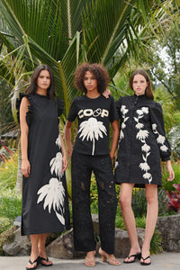 Coop - Sewing The Seeds Dress - Black & Cream