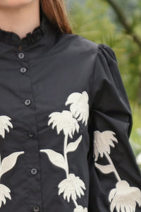 Coop - Sewing The Seeds Dress - Black & Cream
