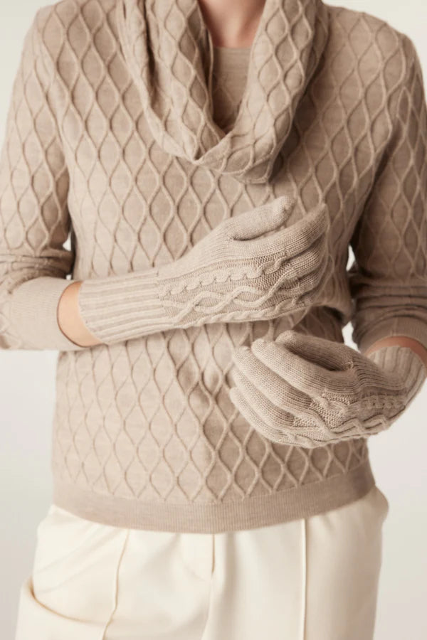 Cable - Merino Gloves