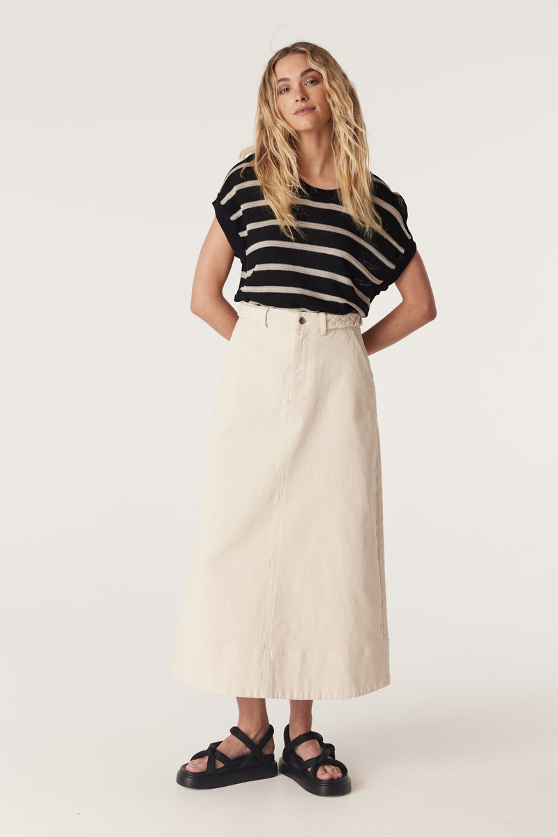 Cable - Samba Drill Skirt - Ecru