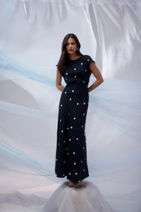 Cable - Muse Dress - Navy Spot
