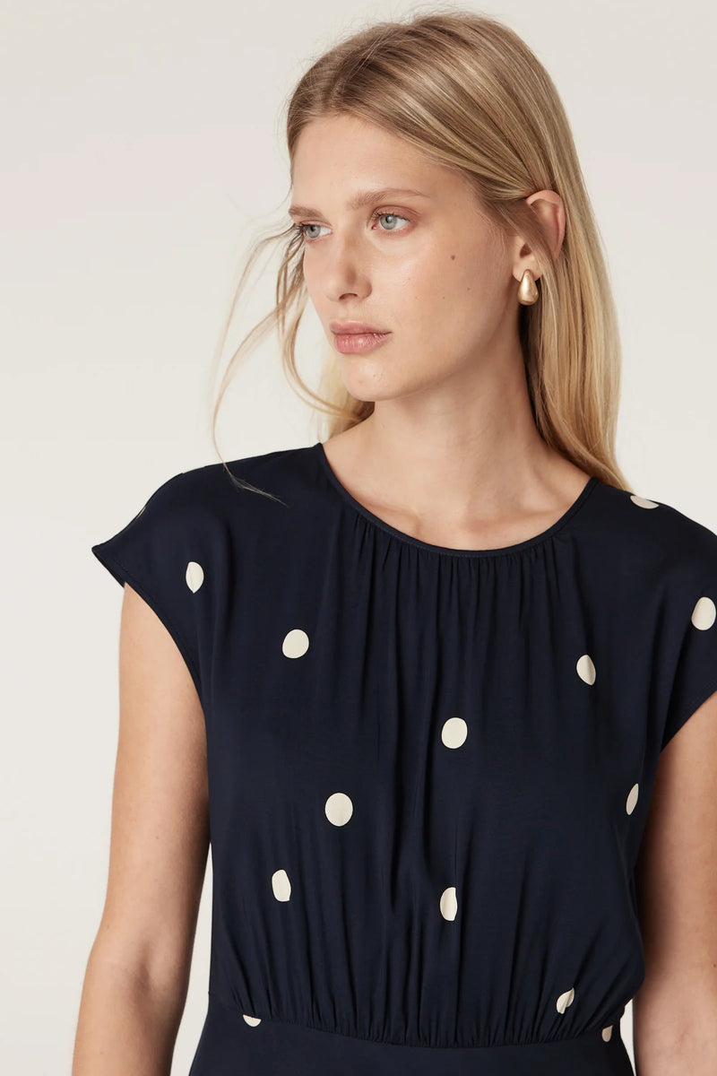 Cable - Muse Dress - Navy Spot