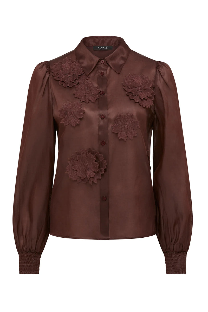 Cable - Mirage Blouse - Raisin