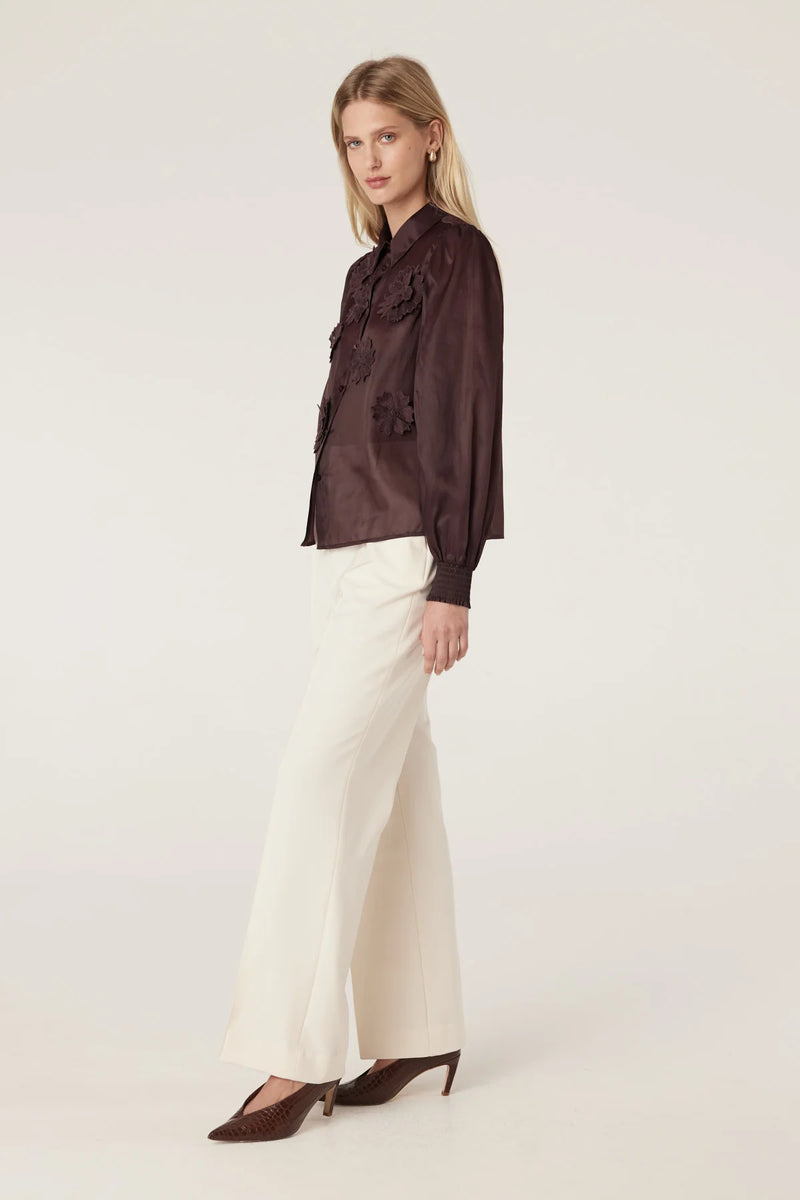 Cable - Mirage Blouse - Raisin