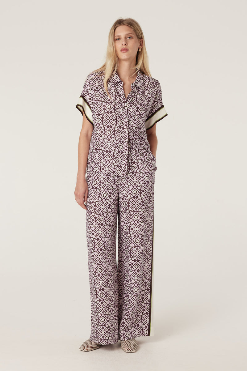 Cable - Nova Blouse - Lattice Print