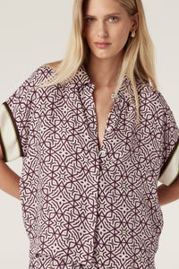 Cable - Nova Blouse - Lattice Print