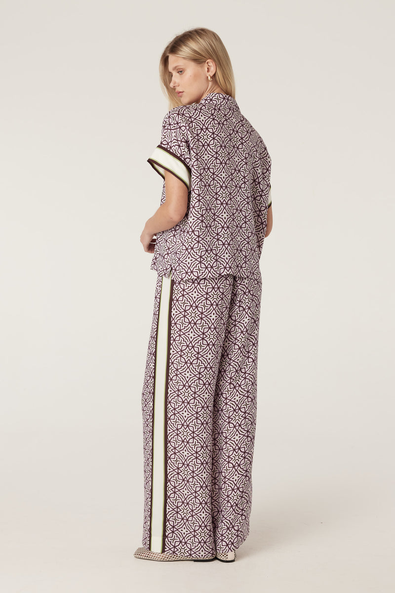 Cable - Nova Blouse - Lattice Print