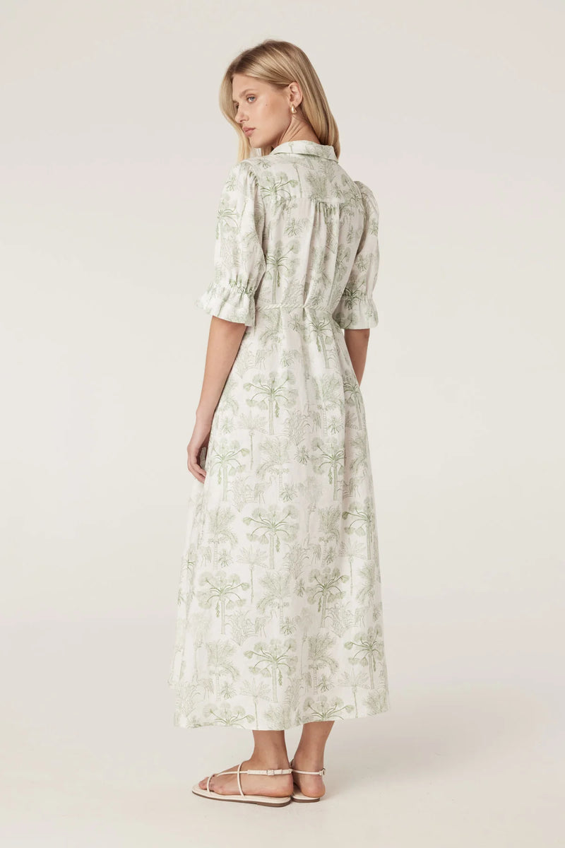 Cable - Avondale Dress - Palm Print