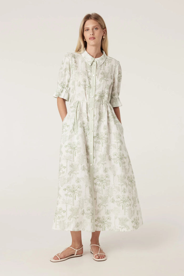 Cable - Avondale Dress - Palm Print