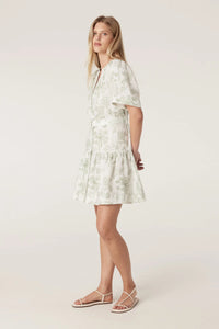 Cable - Gracie Linen Dress - Palm Print