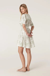 Cable - Gracie Linen Dress - Palm Print