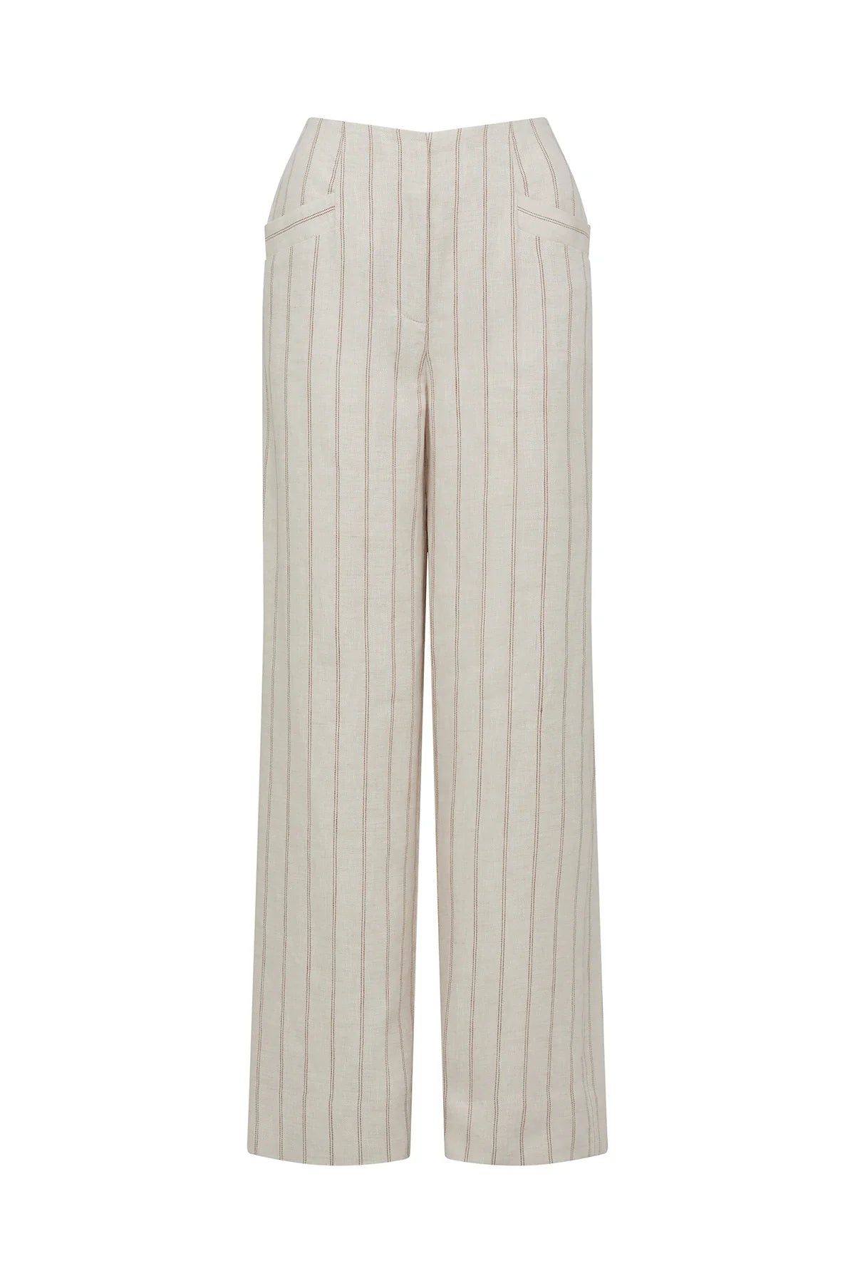 Cable - Savannah Linen Pant - Natural Stripe