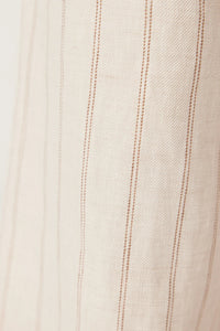 Cable - Savannah Linen Pant - Natural Stripe