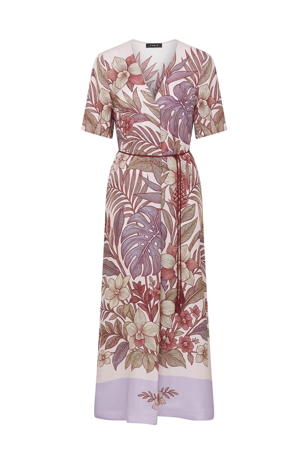 Cable Erika Kaftan Dress in Paradise Print