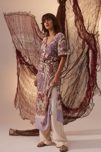 Cable Erika Kaftan Dress in Paradise Print