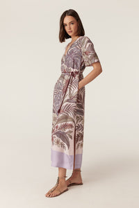 Cable Erika Kaftan Dress in Paradise Print